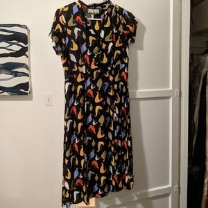 Loco Lindo Vintage Day Dress Black Pollo Dress